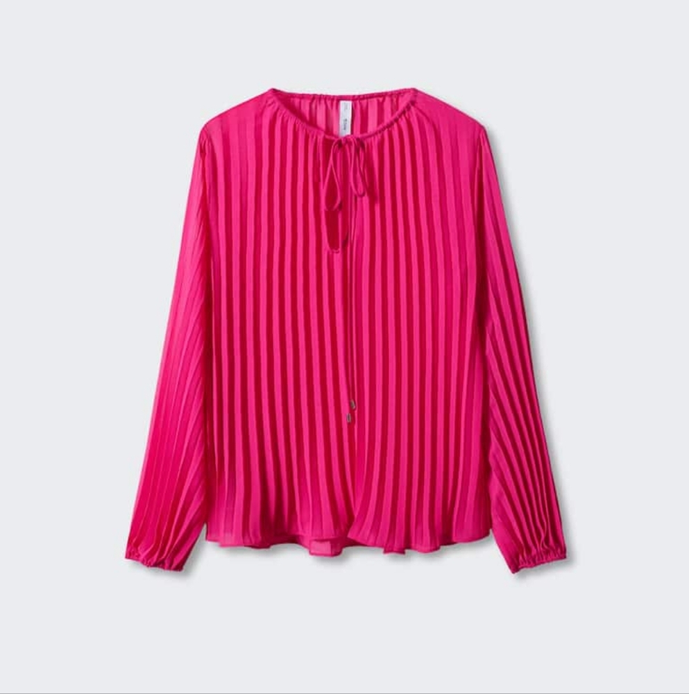 MANGO Pleated blouse - Picture 2 of 5